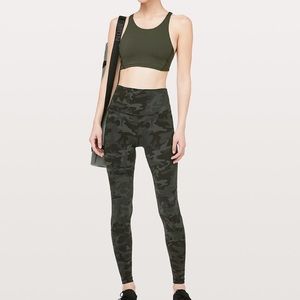 lululemon Align Pant 28" green camo